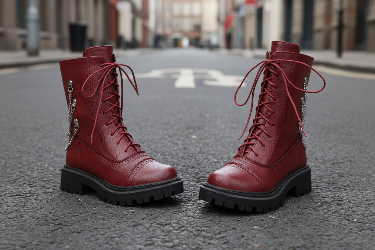 Women’s Chunky Heel Mid-Calf Dr. Style Boots Large Size Fall & Winter Boot