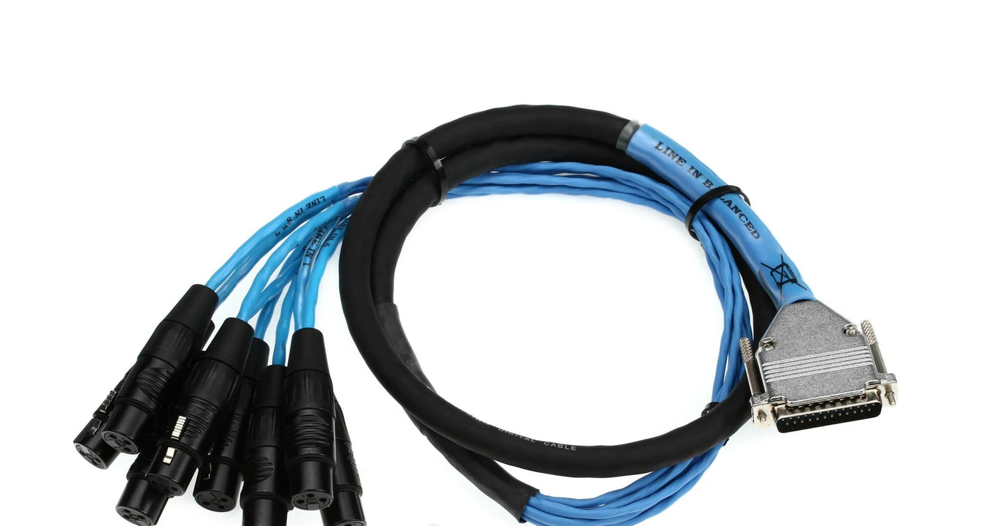 Avid 4 Foot DB25 to XLR Female DigiSnake Cable