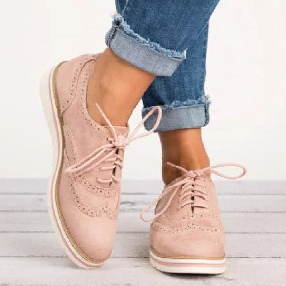 Women’s Retro British-Style Casual Shoes Chic Everyday Sneakers