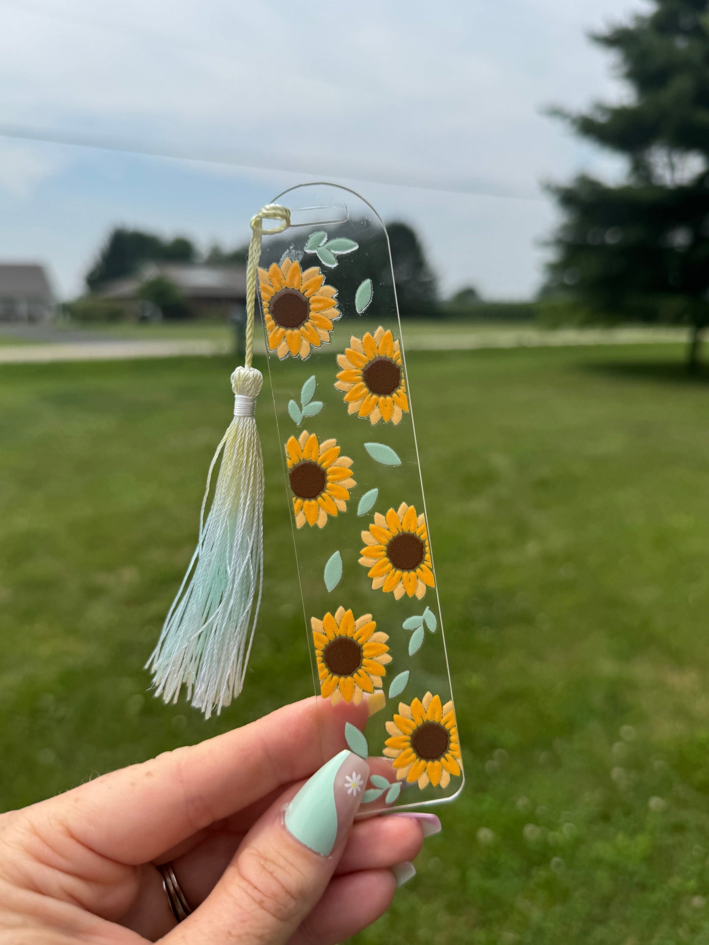 Acrylic Vibrant Bookmark Durable Bookmark Sawdust and Cedar