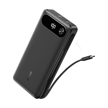 Anker 87W Built-In USB-C Cable Power Bank 20K