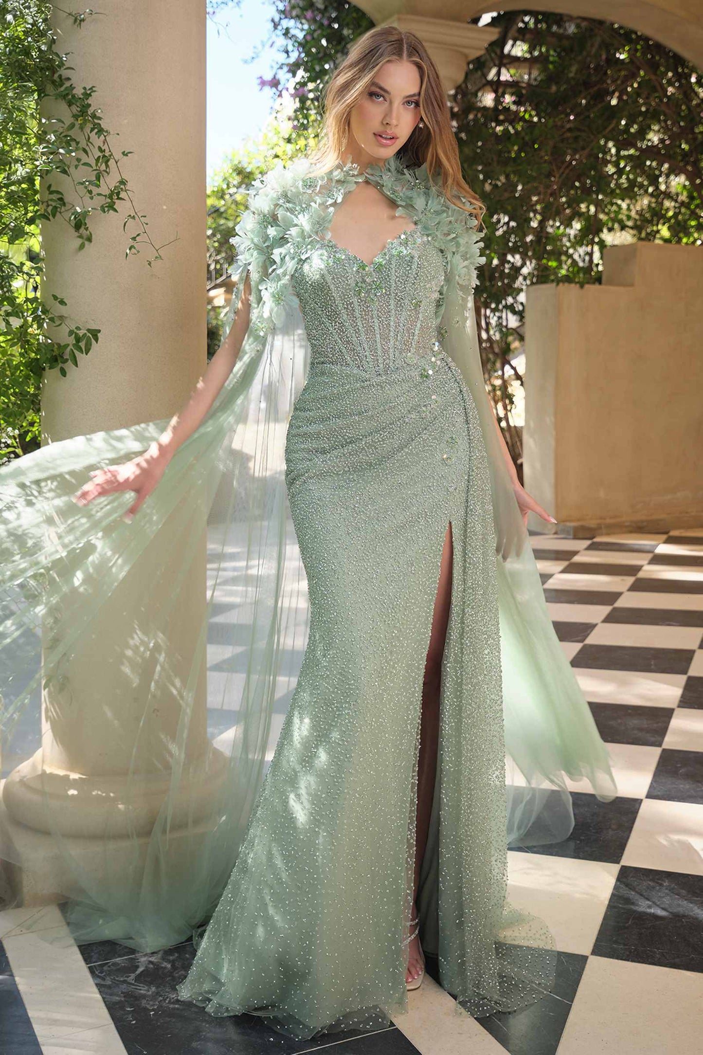 Andrea & Leo A1494 Strapless Sweetheart Fitted Formal Gown