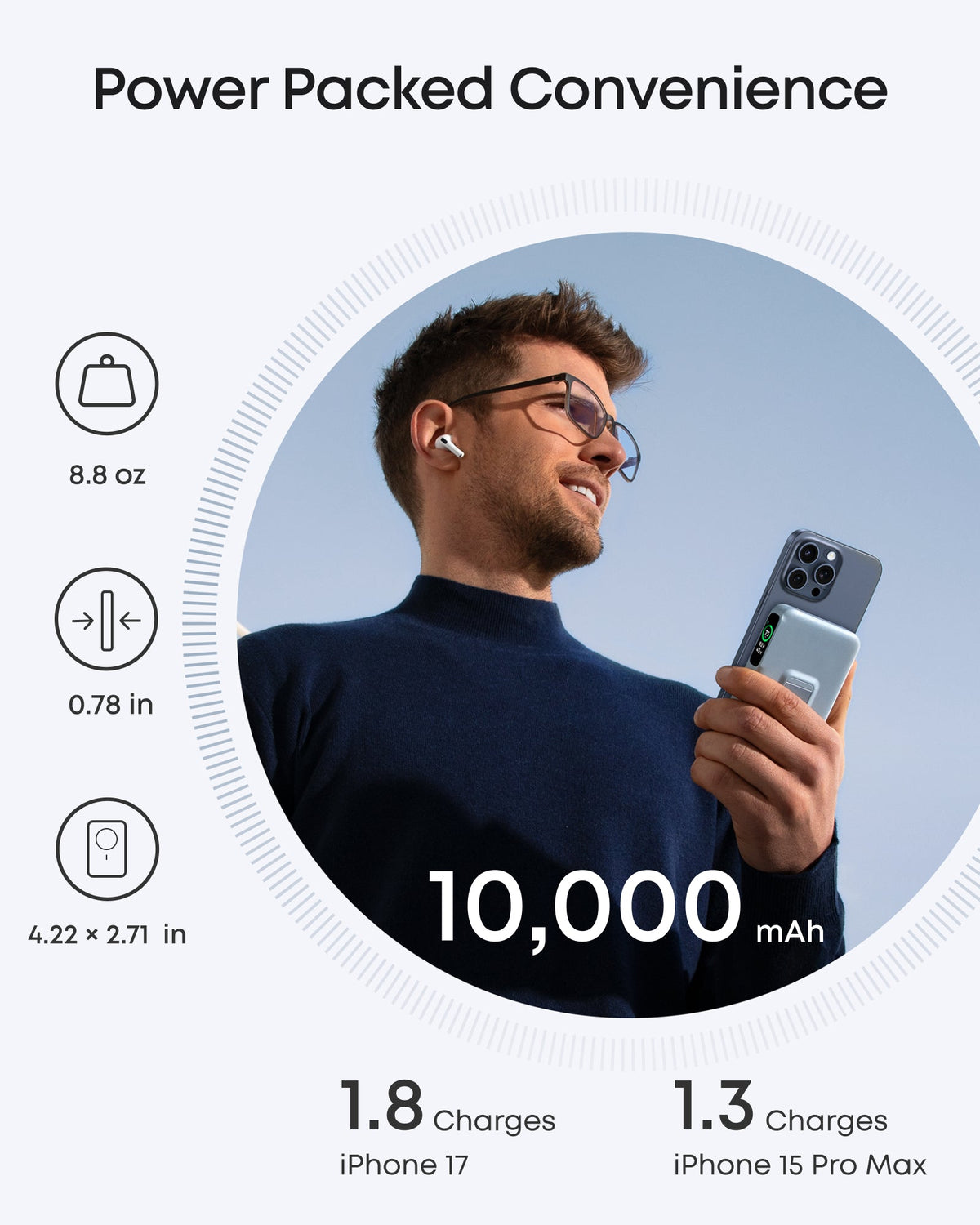 Anker MagGo 10,000mAh Wireless Power Bank Qi2 Certified
