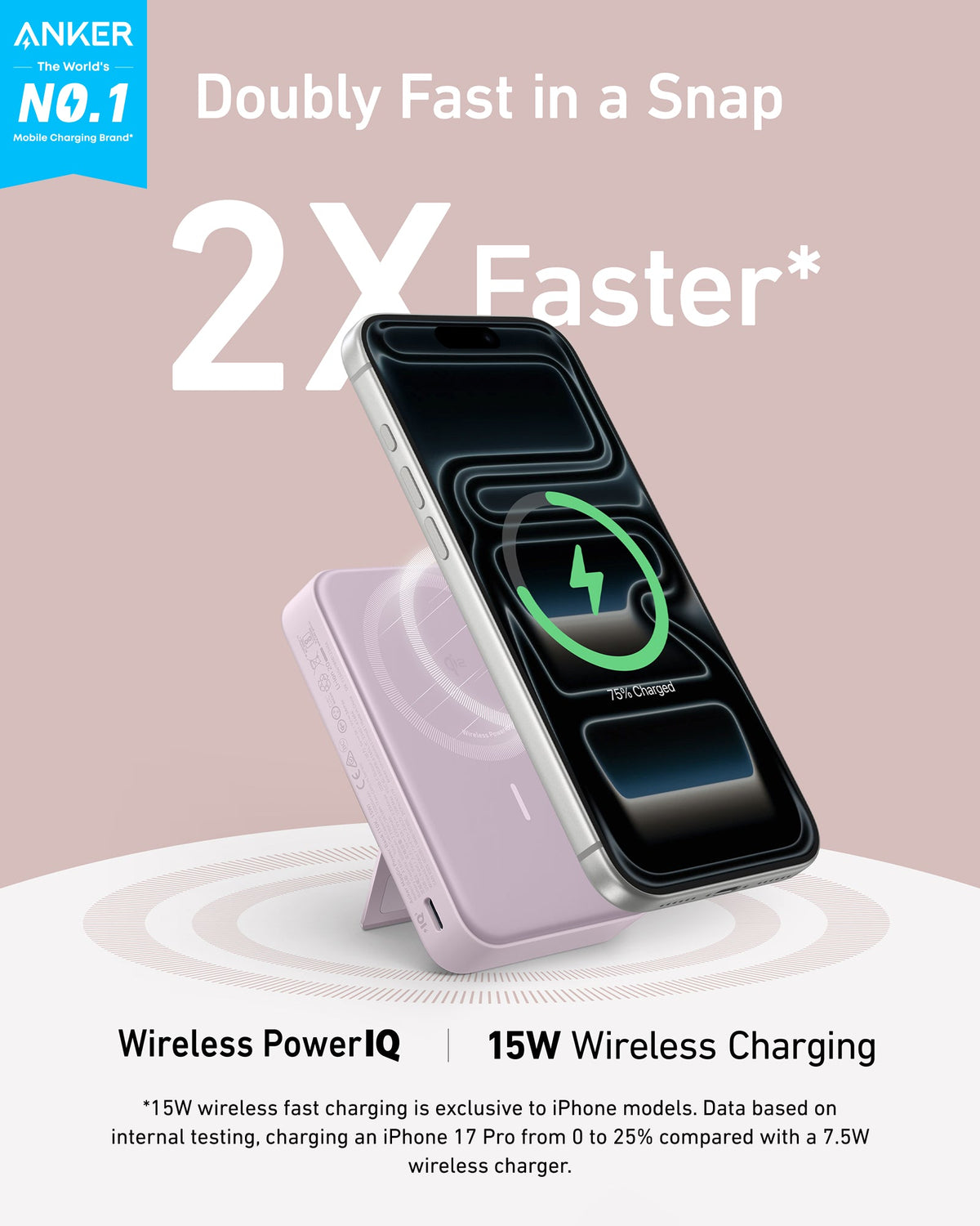 Anker MagGo 10,000mAh Wireless Power Bank Qi2 Certified