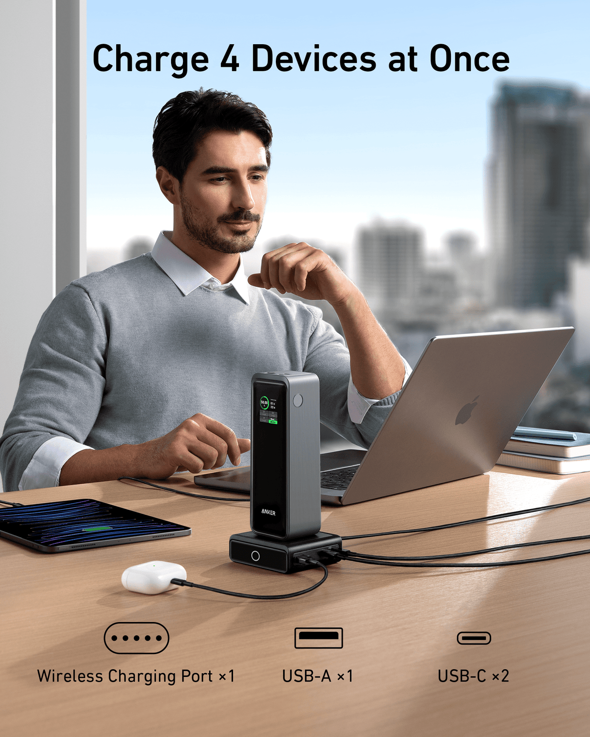 100W Charging Base Wireless 4-in-1 Charger Anker