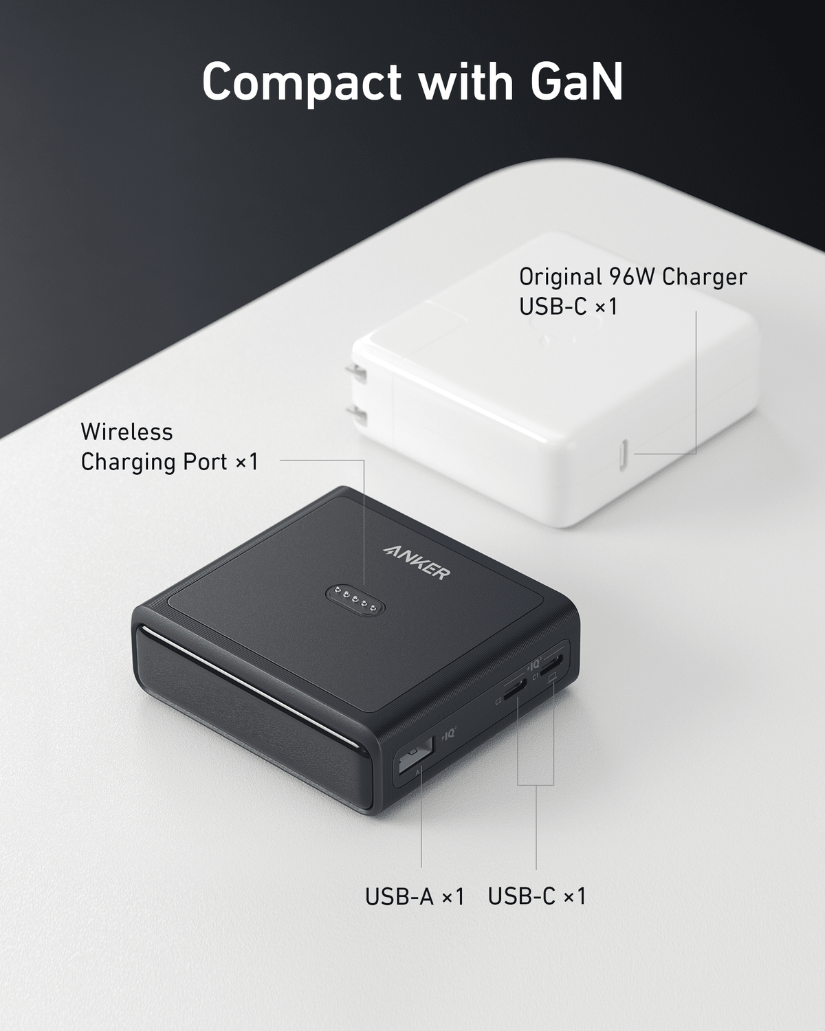 100W Charging Base Wireless 4-in-1 Charger Anker