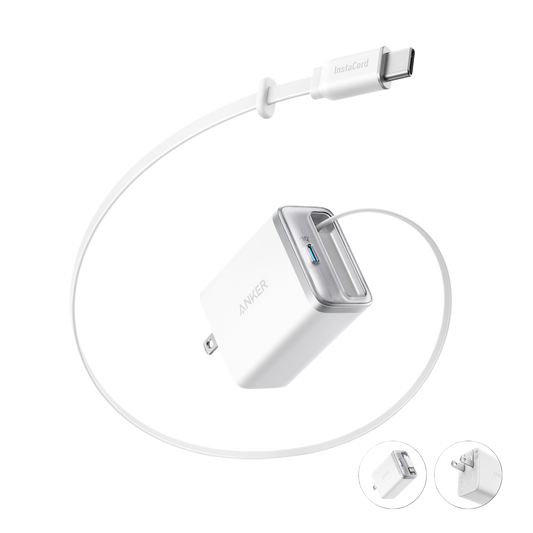 Anker Nano Charger Built-In Retractable USB-C Cable 35W