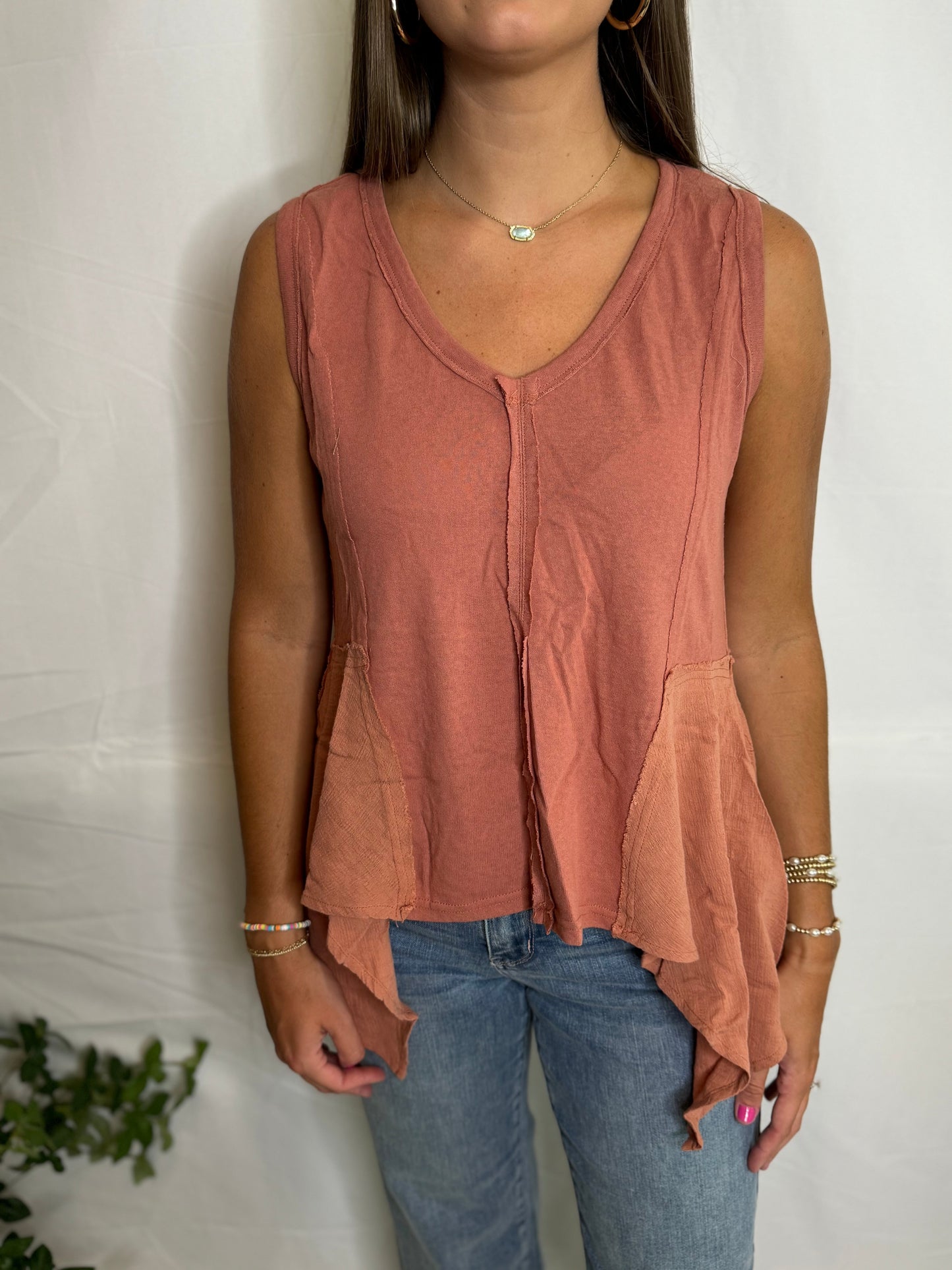 Asymmetrical Mauve Sleeveless Tank The Asymmetrical Tank