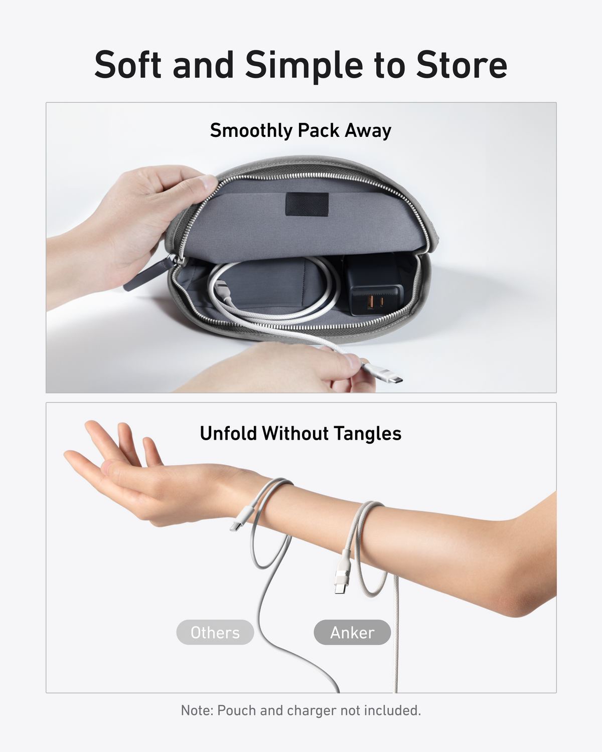 Anker 240W Upcycled-Braided USB-C to USB-C Cable (3 ft / 6 ft)