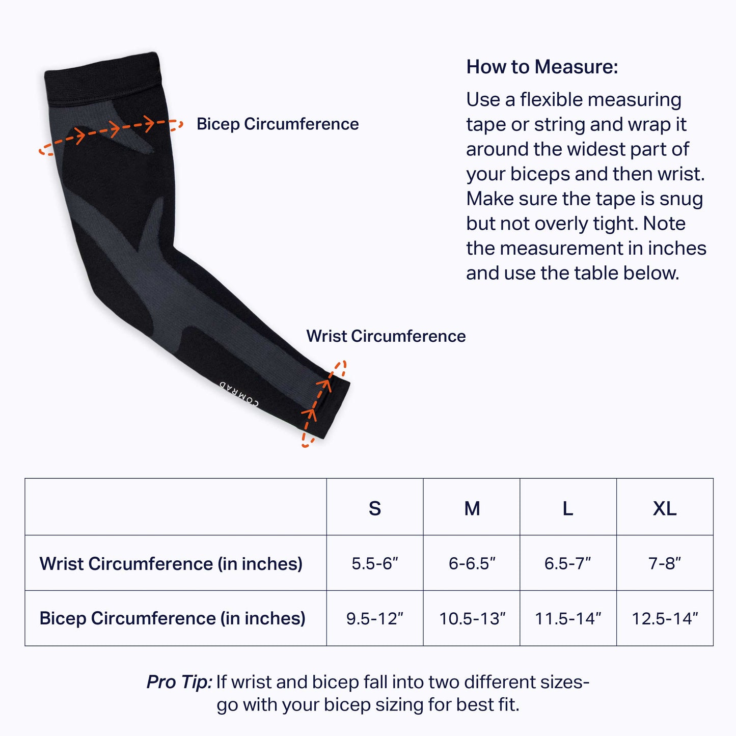 Arm Compression Sleeves 20-30 mmHg Compressive Sleeve