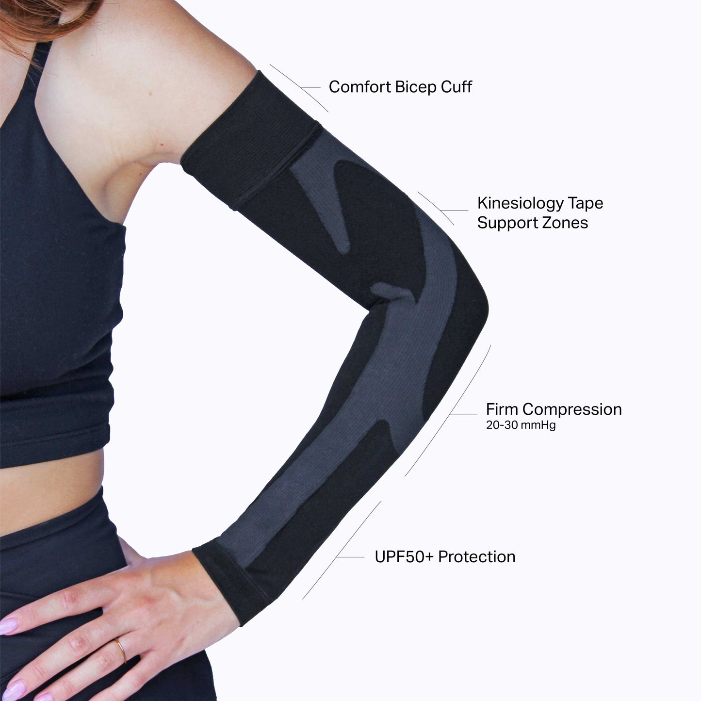 Arm Compression Sleeves 20-30 mmHg Compressive Sleeve