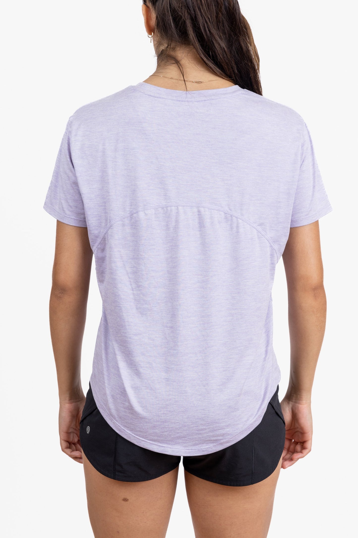 Women's Performance Tech Short Sleeve Shirt Lilac Varsity Pickle