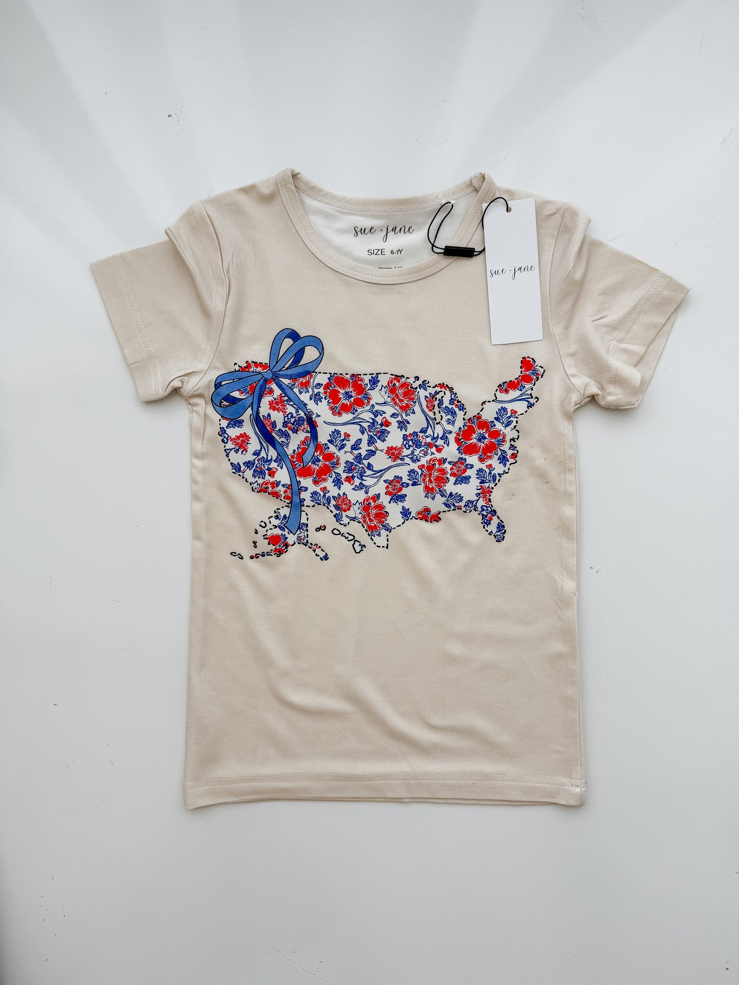 USA Map Bamboo T-shirt