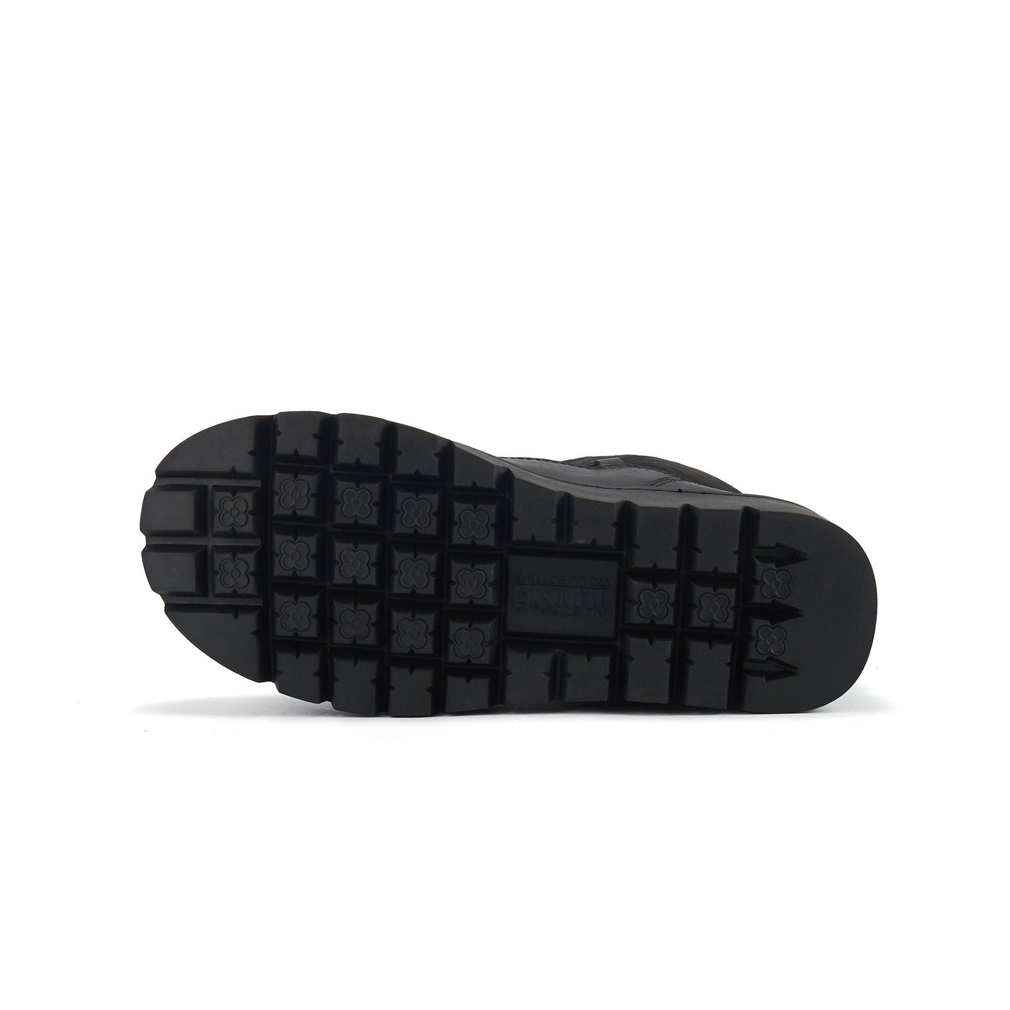 Sheepskin Fur Lined Ankle Height Snow Boot ADELINE BLACK