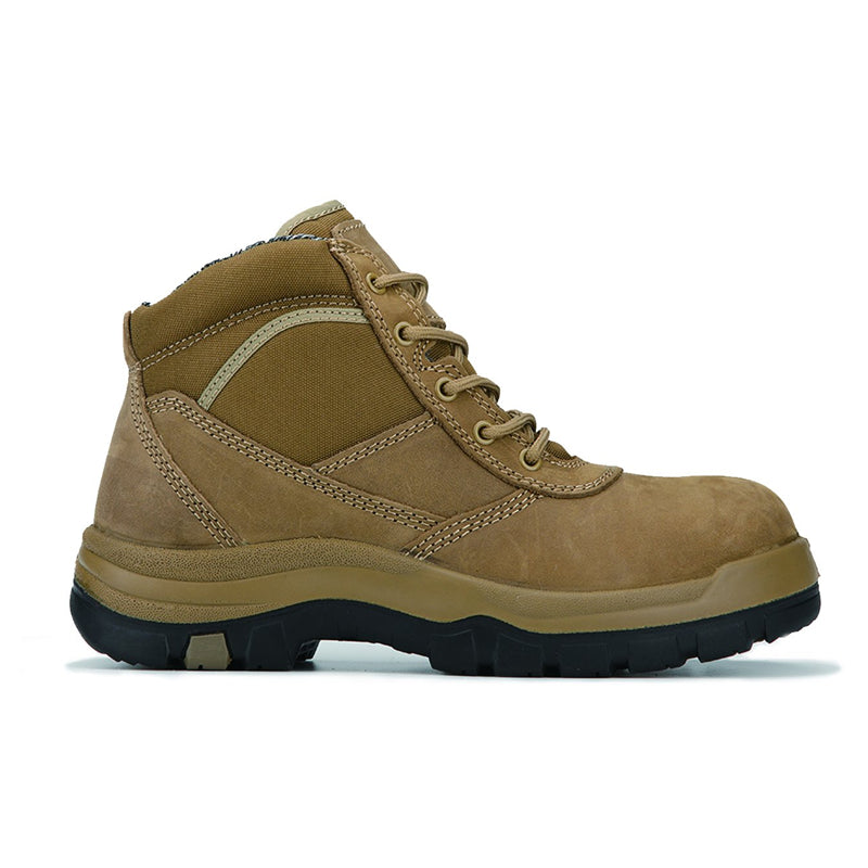 Steel Toe Brown 6 Inch Leather Work Boots ROCKROOSTER AK250