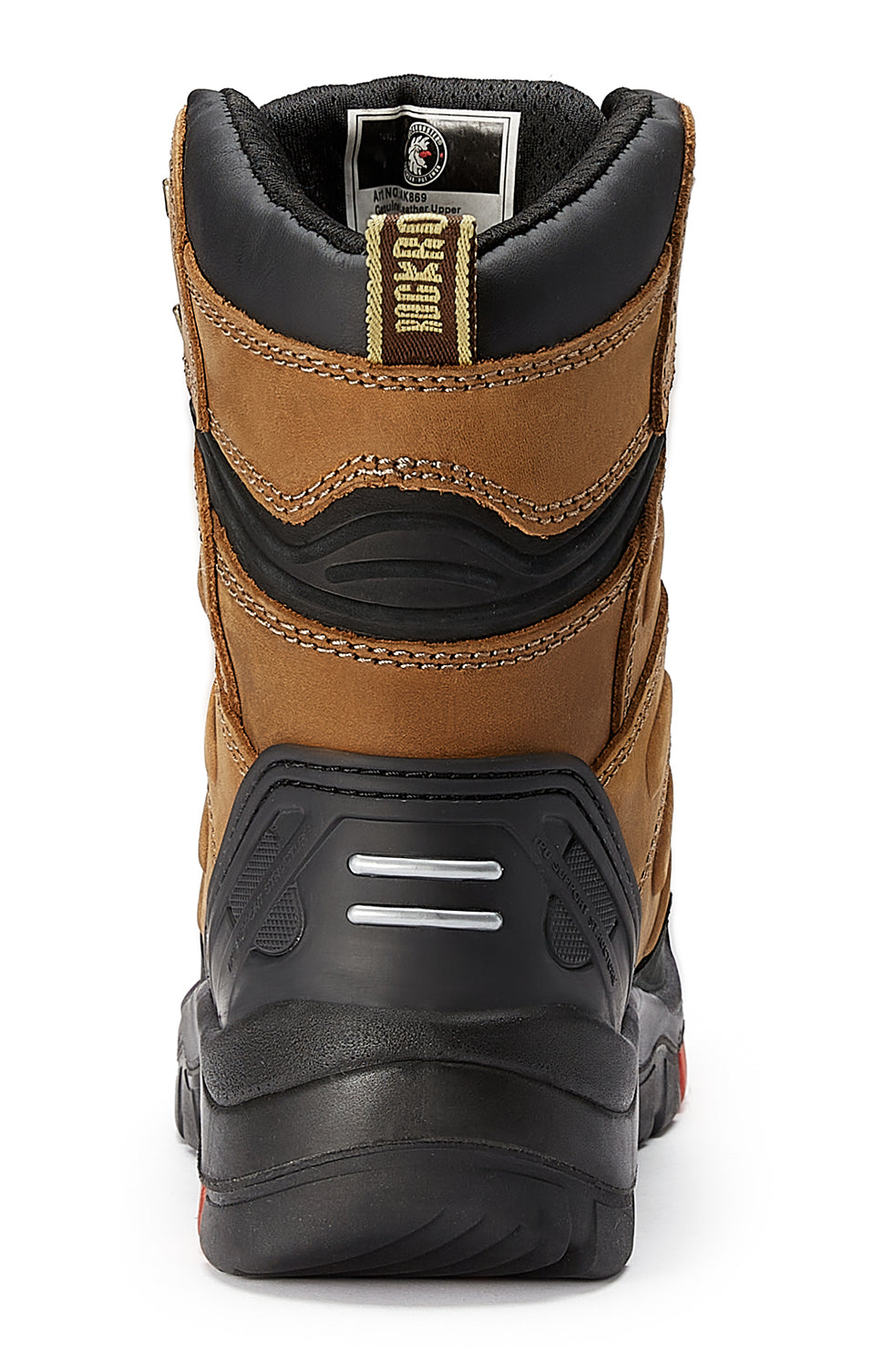 Rockrooster Composite Toe 8 Inch Brown Work Boots