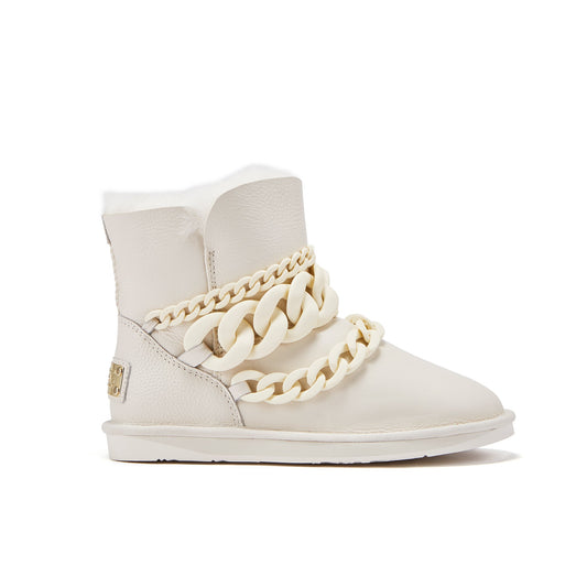 Alice Pale Soft Leather Short Cut Shoes Australia Luxe Collective