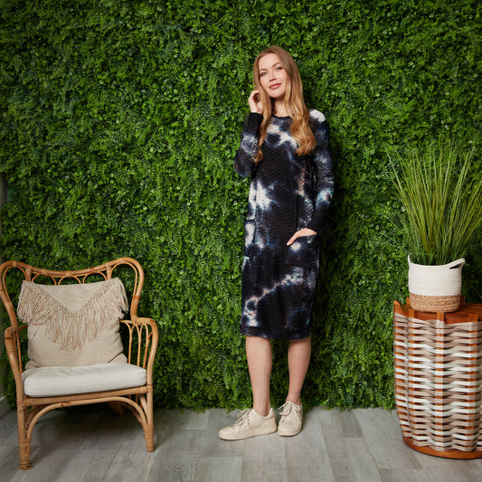Honeycomb Fabric Cocoon Dress Alice Cocoon Dress Japparel