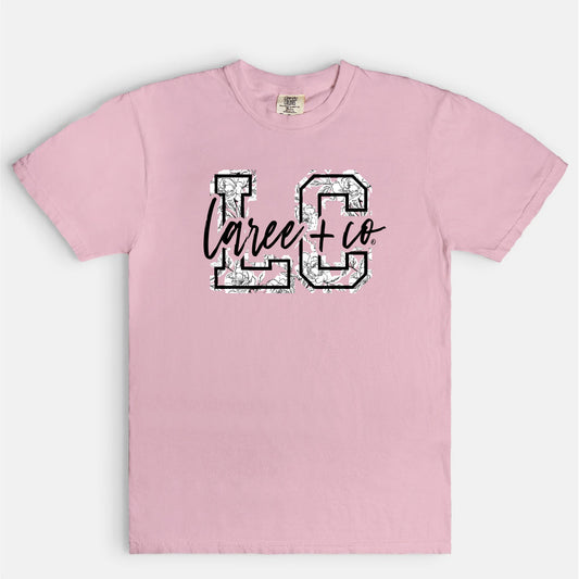 Floral LC Pattern Tee Relaxed Fit T-Shirt Laree + Co.