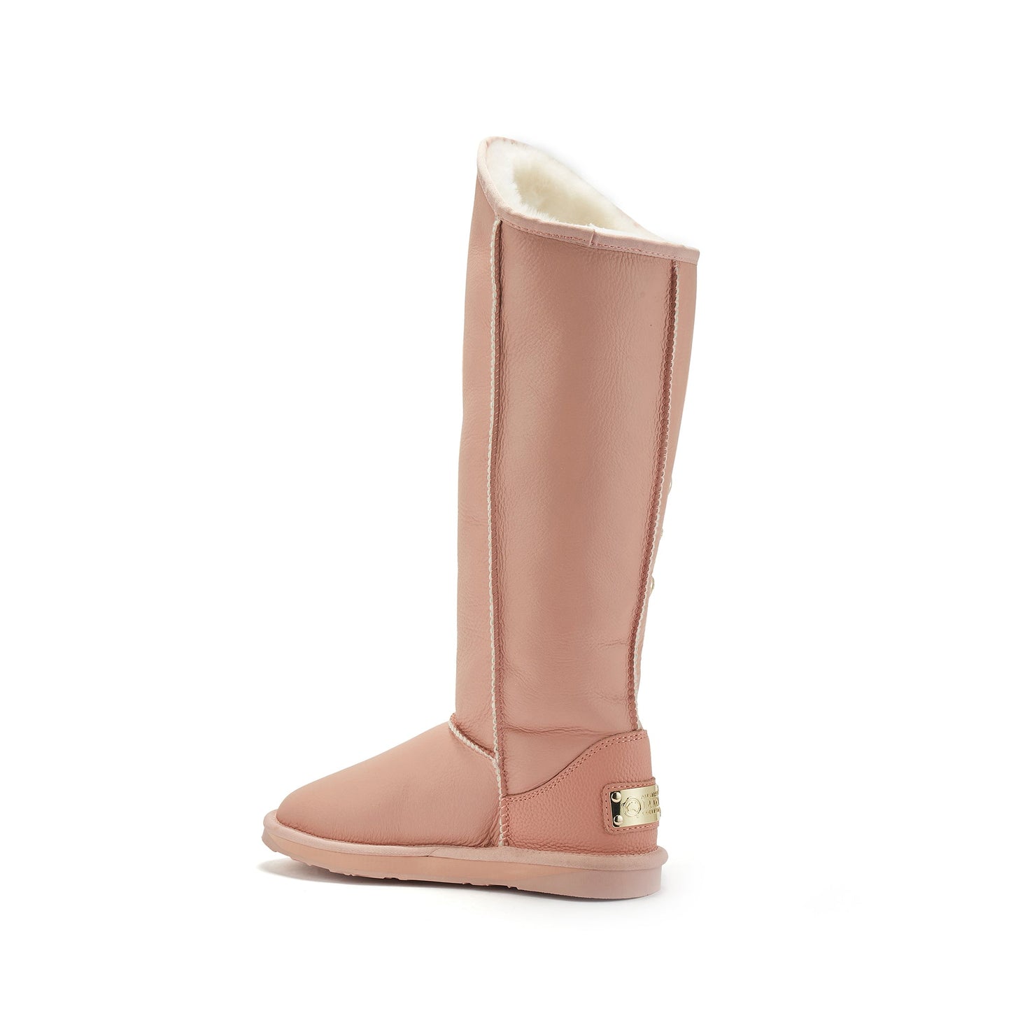 Angel Tall Rose Sheepskin Fur Lined Boot Luxe
