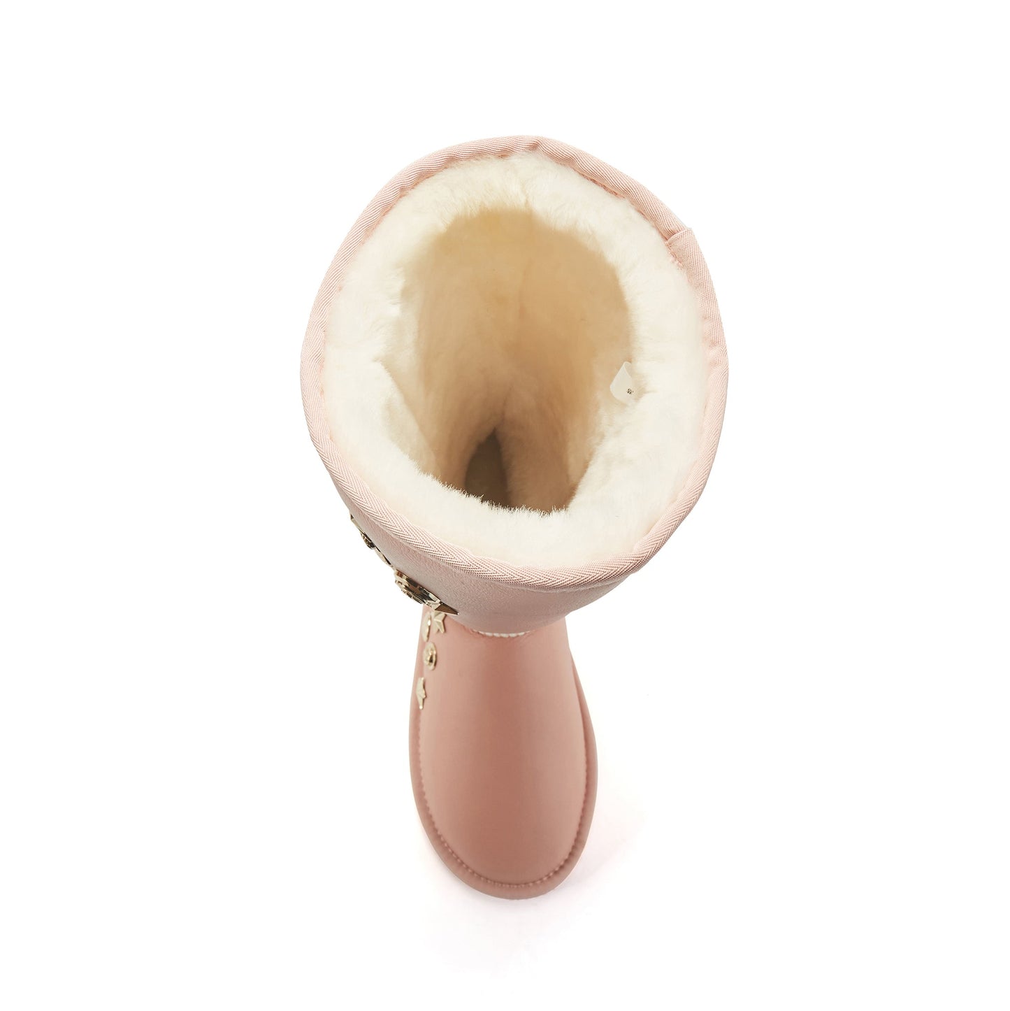 Angel Tall Rose Sheepskin Fur Lined Boot Luxe