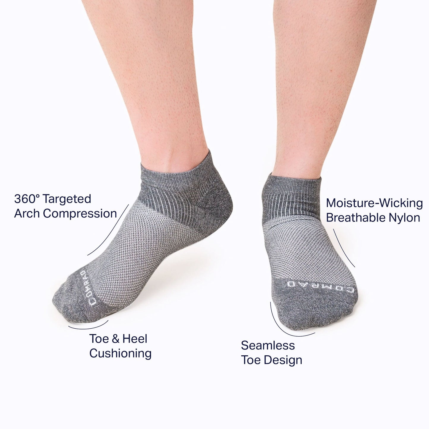 Ankle Compression Socks Charcoal Ankle Compression Socks Allies