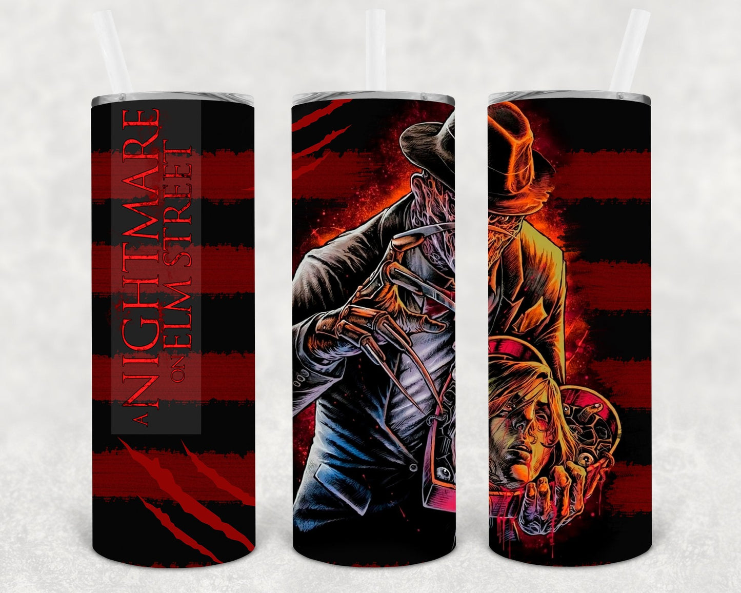 A Nightmare on Elm Street 20 oz Skinny Tumbler