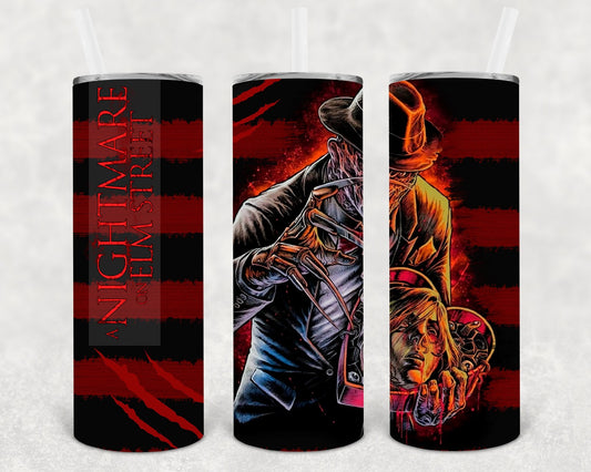 A Nightmare on Elm Street 20 oz Skinny Tumbler