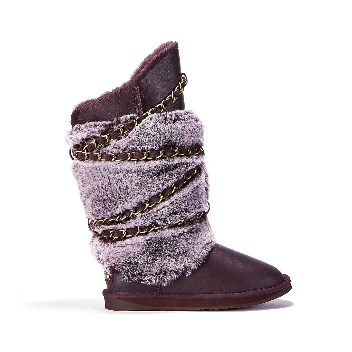 Sheepskin Lined Twist Detail Tall Prince Style Boot ATILLA