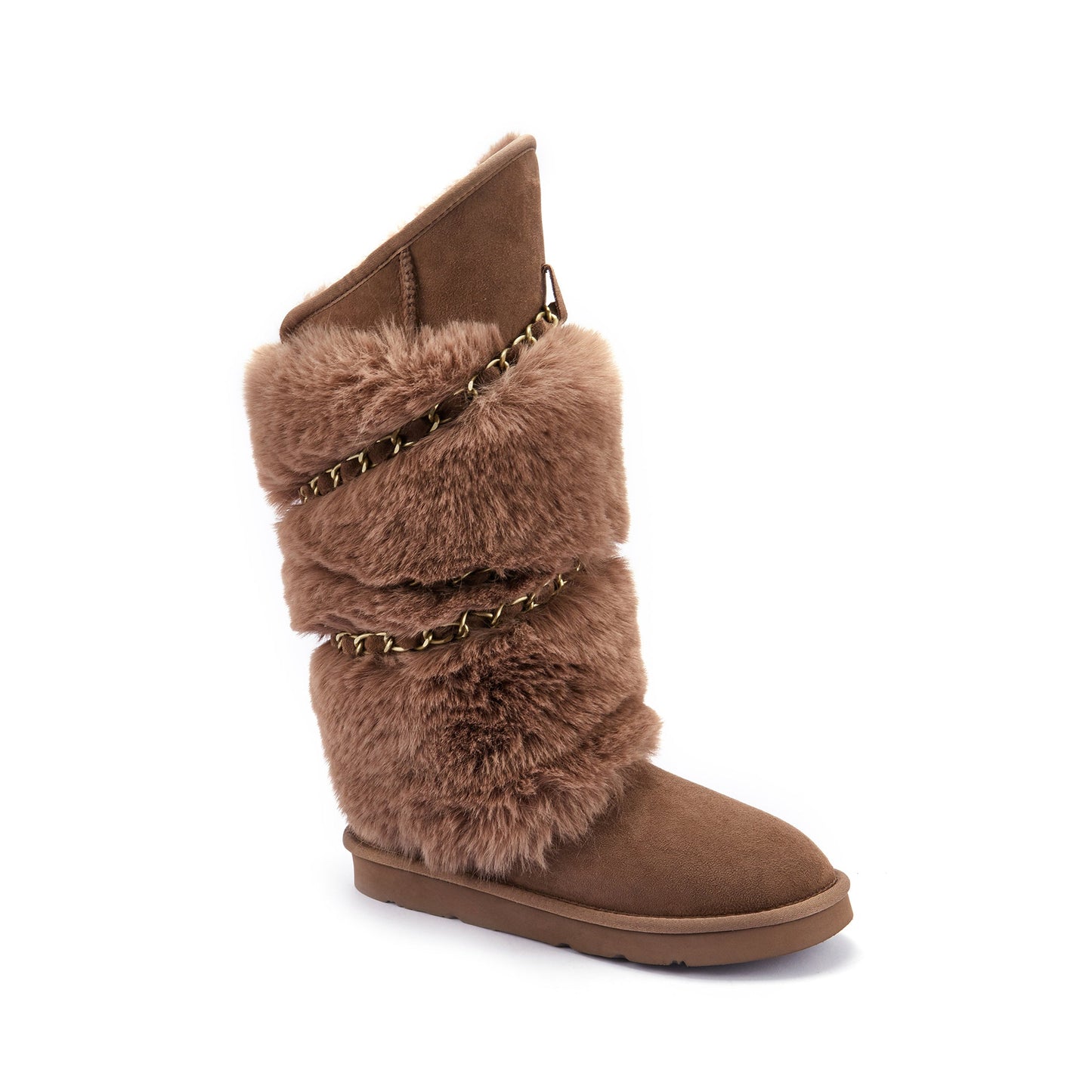 ATILLA Tall Suede Sheepskin Lined Boot Australia Luxe Collective