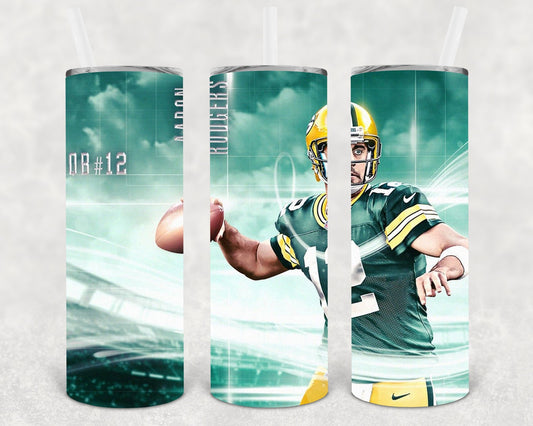 Aaron Rodgers 20 oz Skinny Tumbler