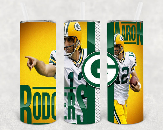 Aaron Rodgers 20 oz Skinny Tumbler
