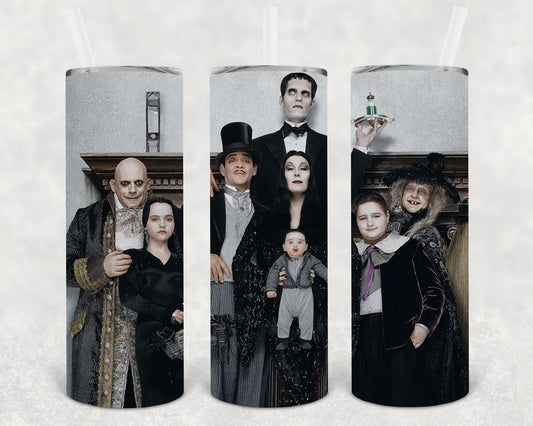 Addams Family 20 oz Skinny Tumbler