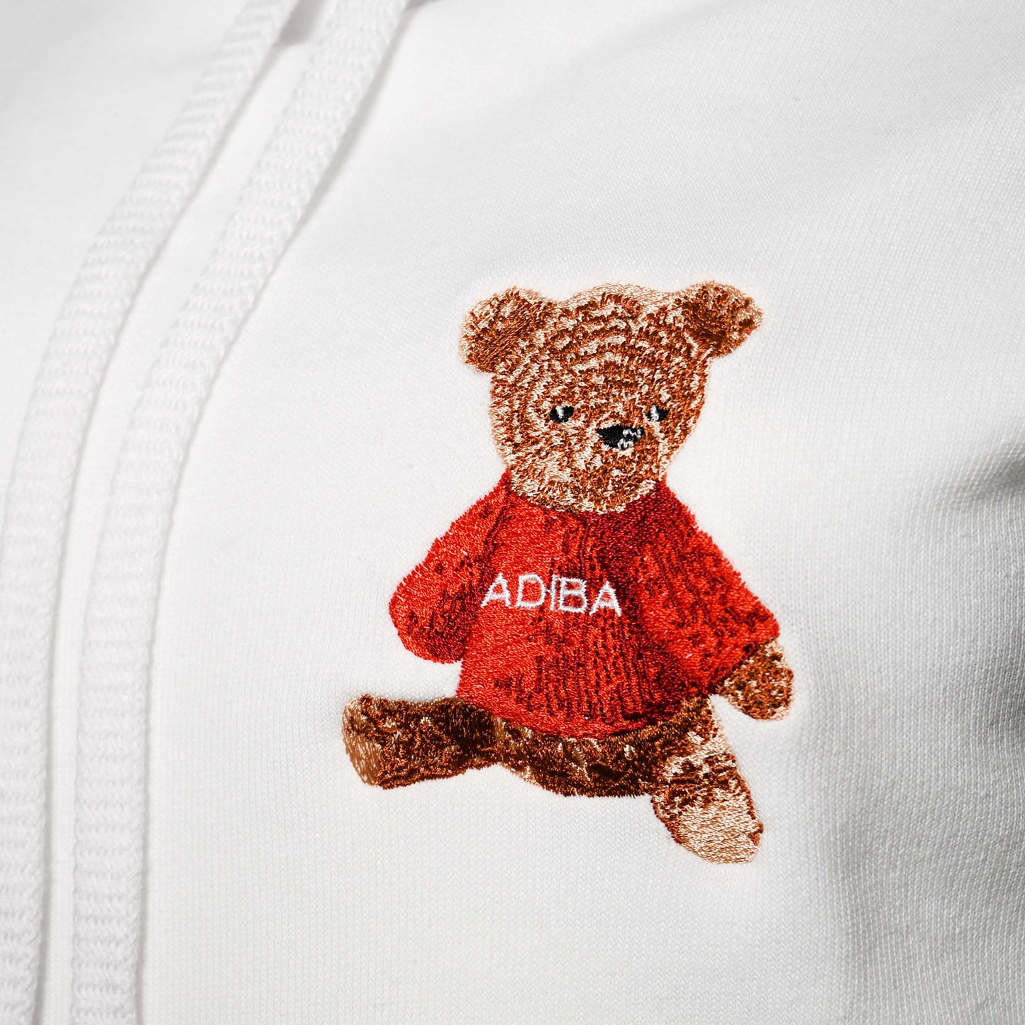 Embroidered Bear Hoodie Sweater Winter ADIBA