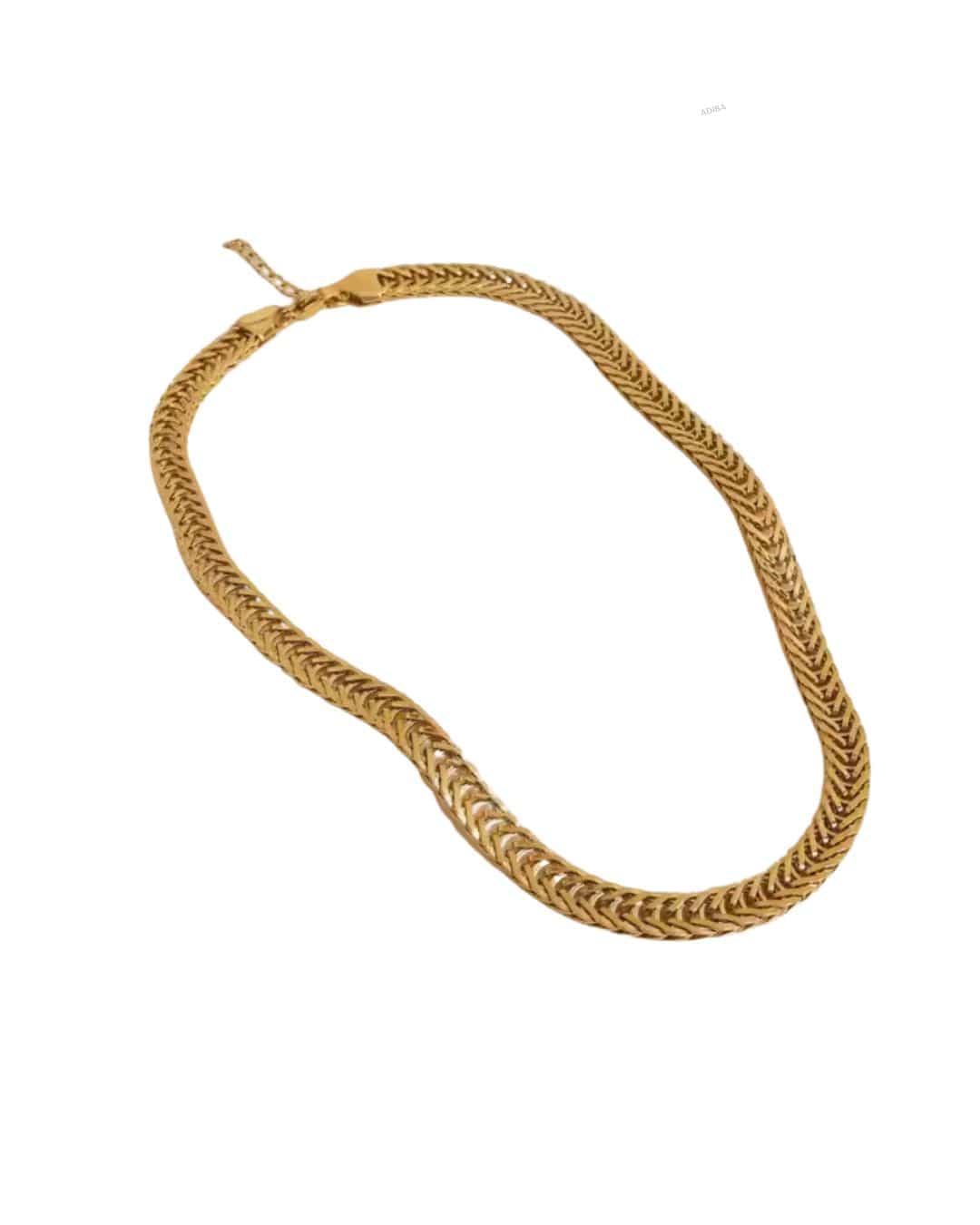 Stainless Steel Chain Necklace Harmonious Links Necklace ADIBA