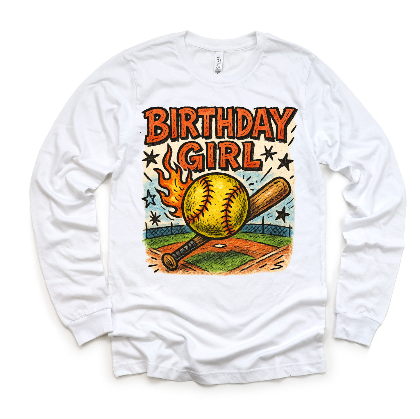 Girls Softball Birthday Shirt Comfortable Girls Birthday Tee Madi Moosh
