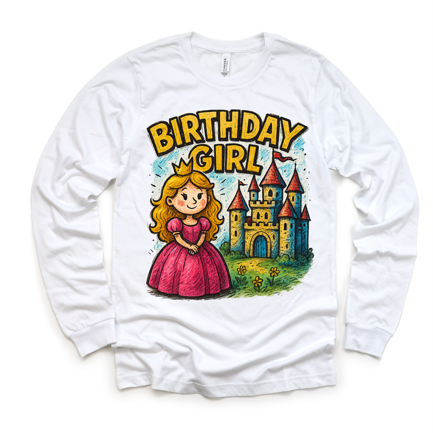 Girls Princess Birthday Shirt Girls Birthday Tee Madi Moosh