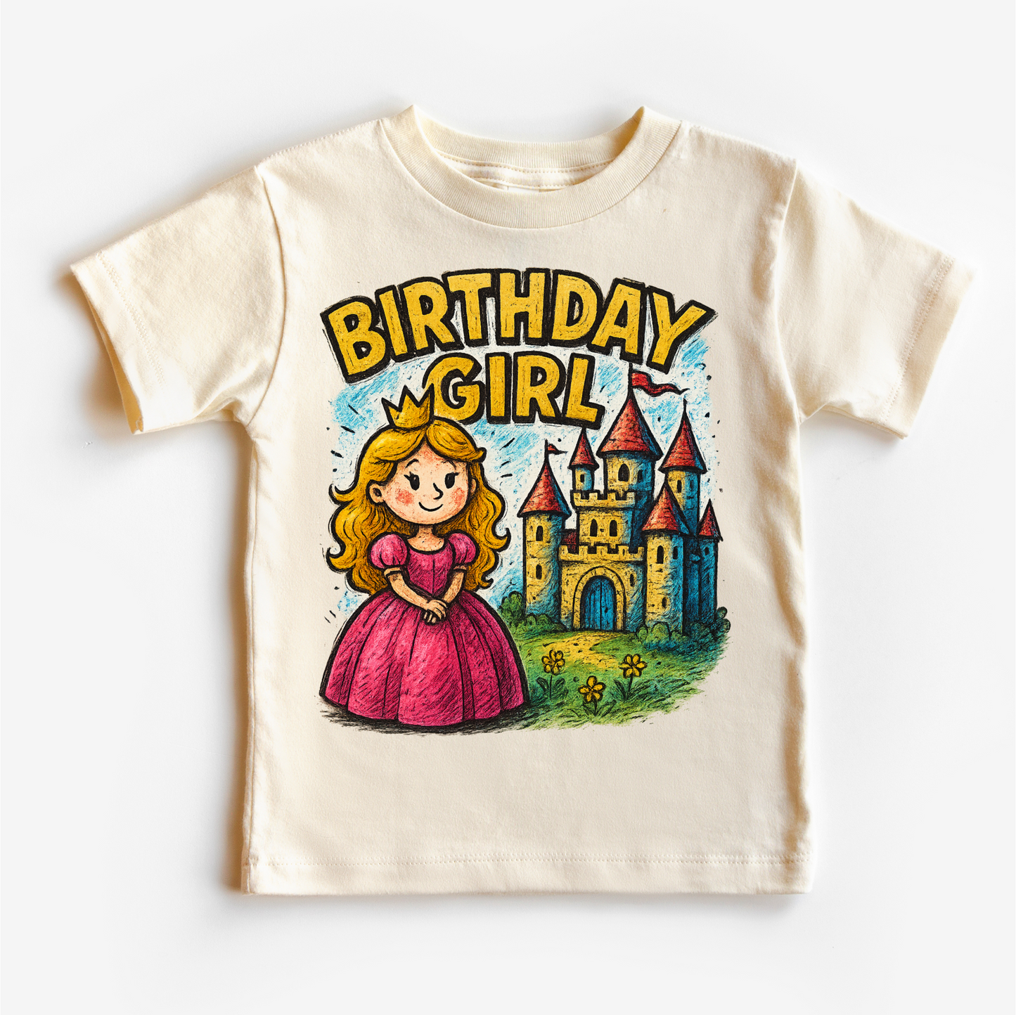 Girls Princess Birthday Shirt Girls Birthday Tee Madi Moosh