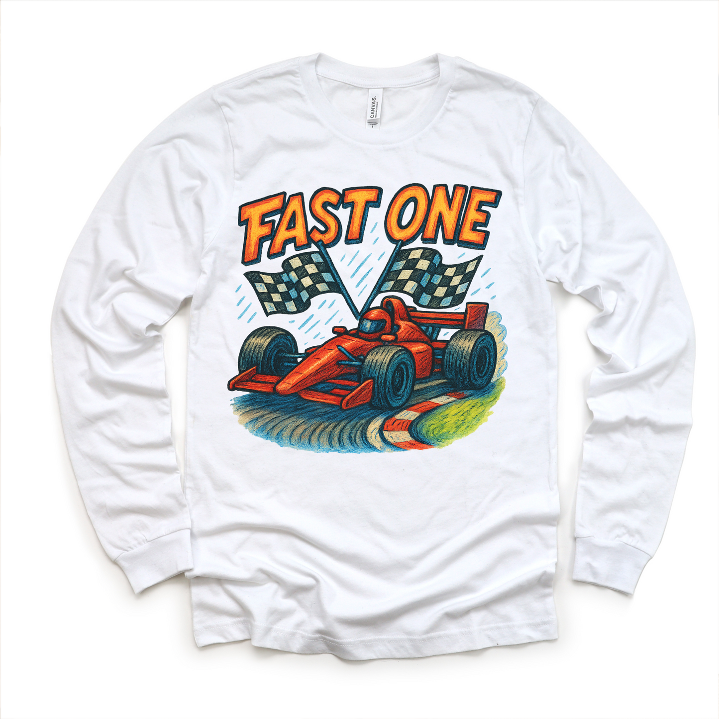 Fast One Racecar 1st Birthday Shirt Birthday Tee Madi Moosh