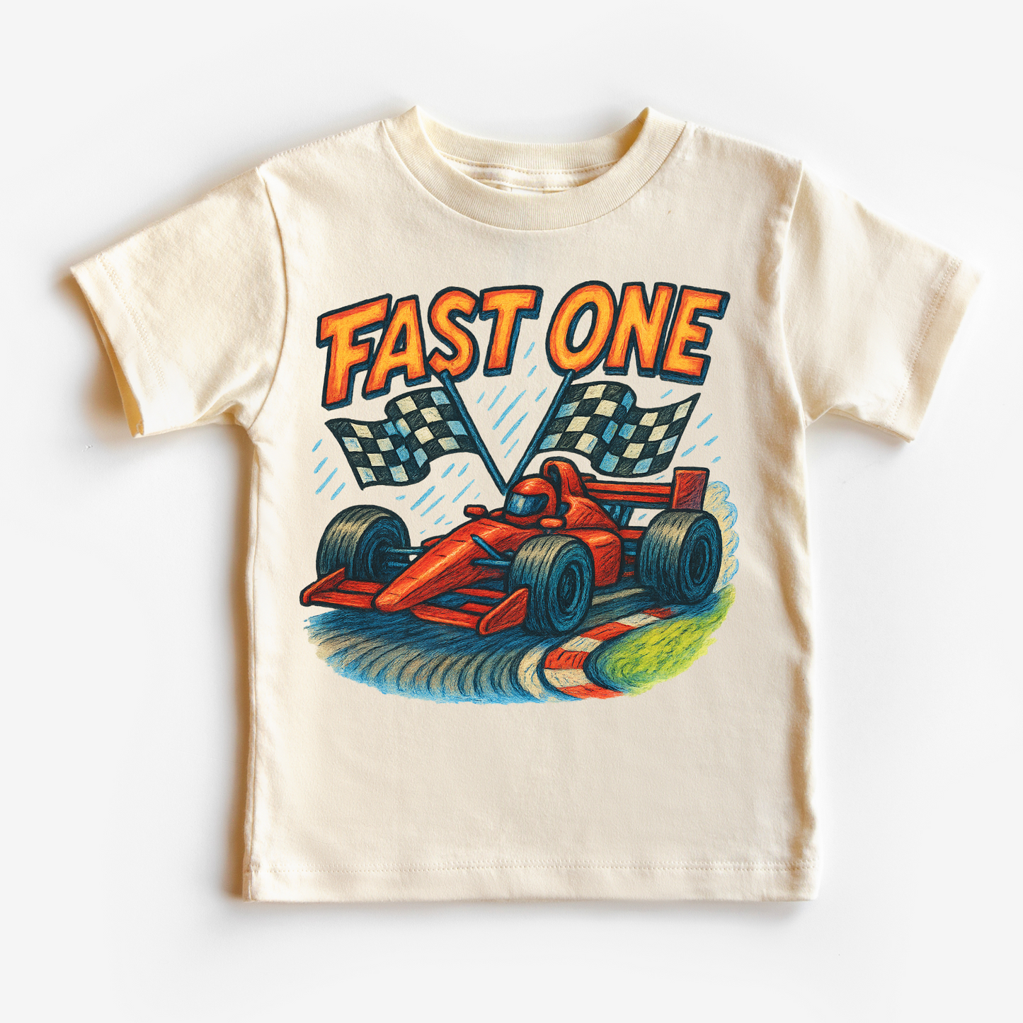 Fast One Racecar 1st Birthday Shirt Birthday Tee Madi Moosh