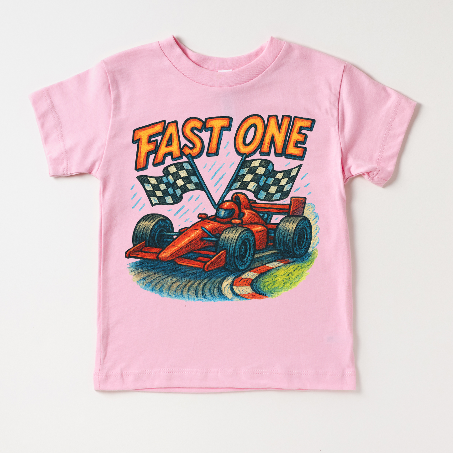Fast One Racecar 1st Birthday Shirt Birthday Tee Madi Moosh