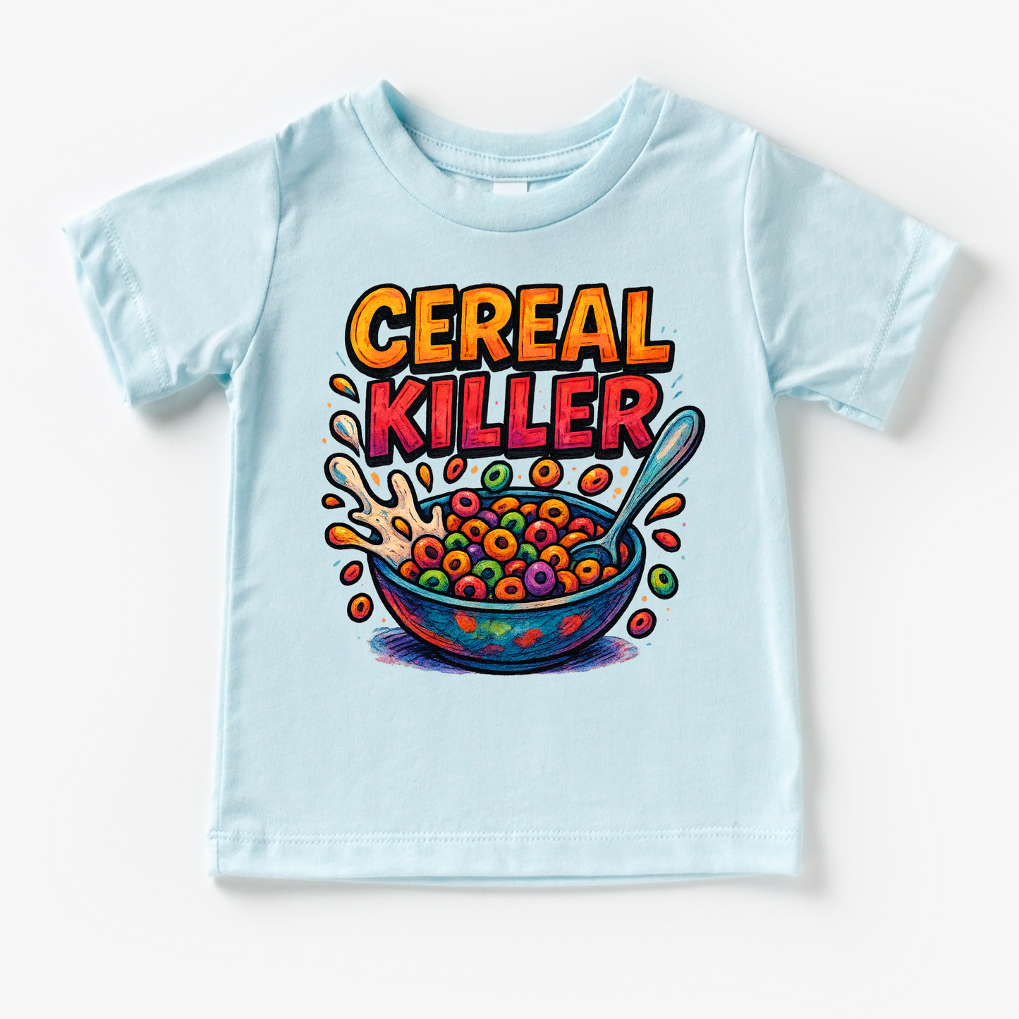 Funny Cereal Killer Shirt Casual Breakfast Tee Madi Moosh