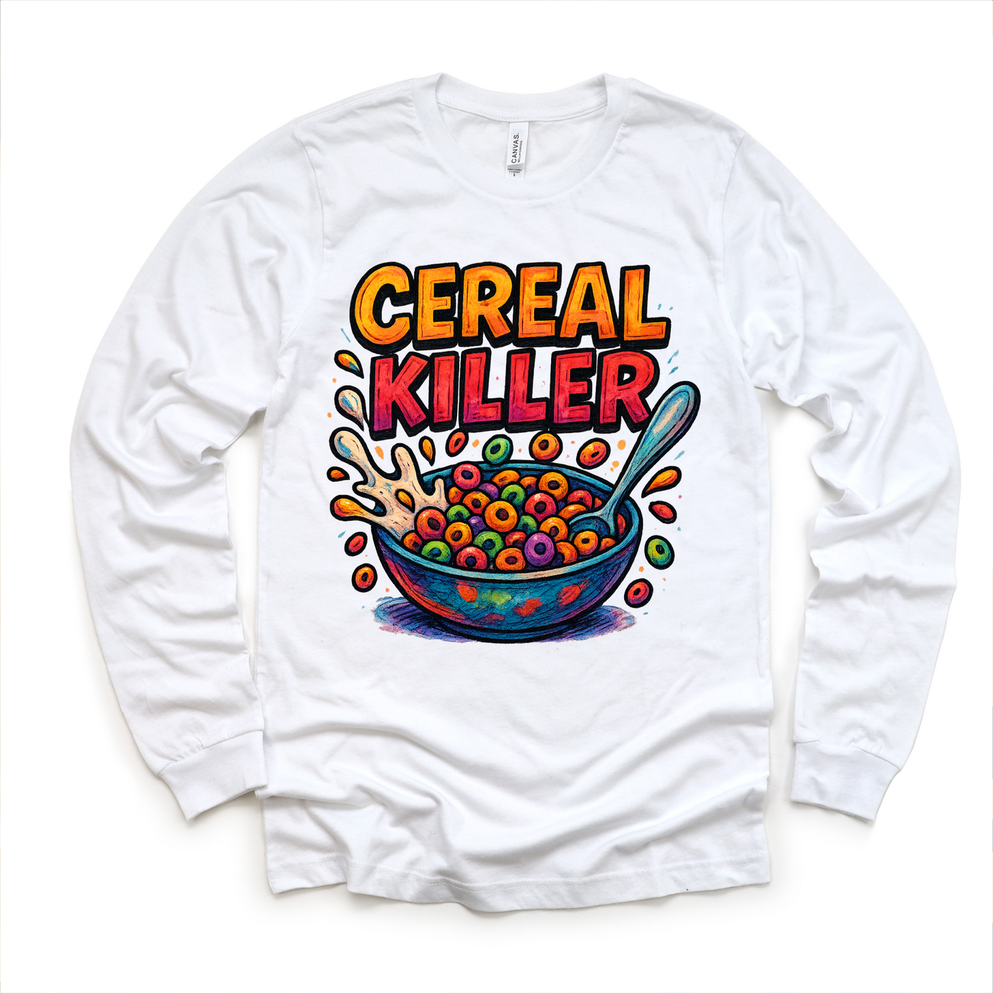 Funny Cereal Killer Shirt Casual Breakfast Tee Madi Moosh