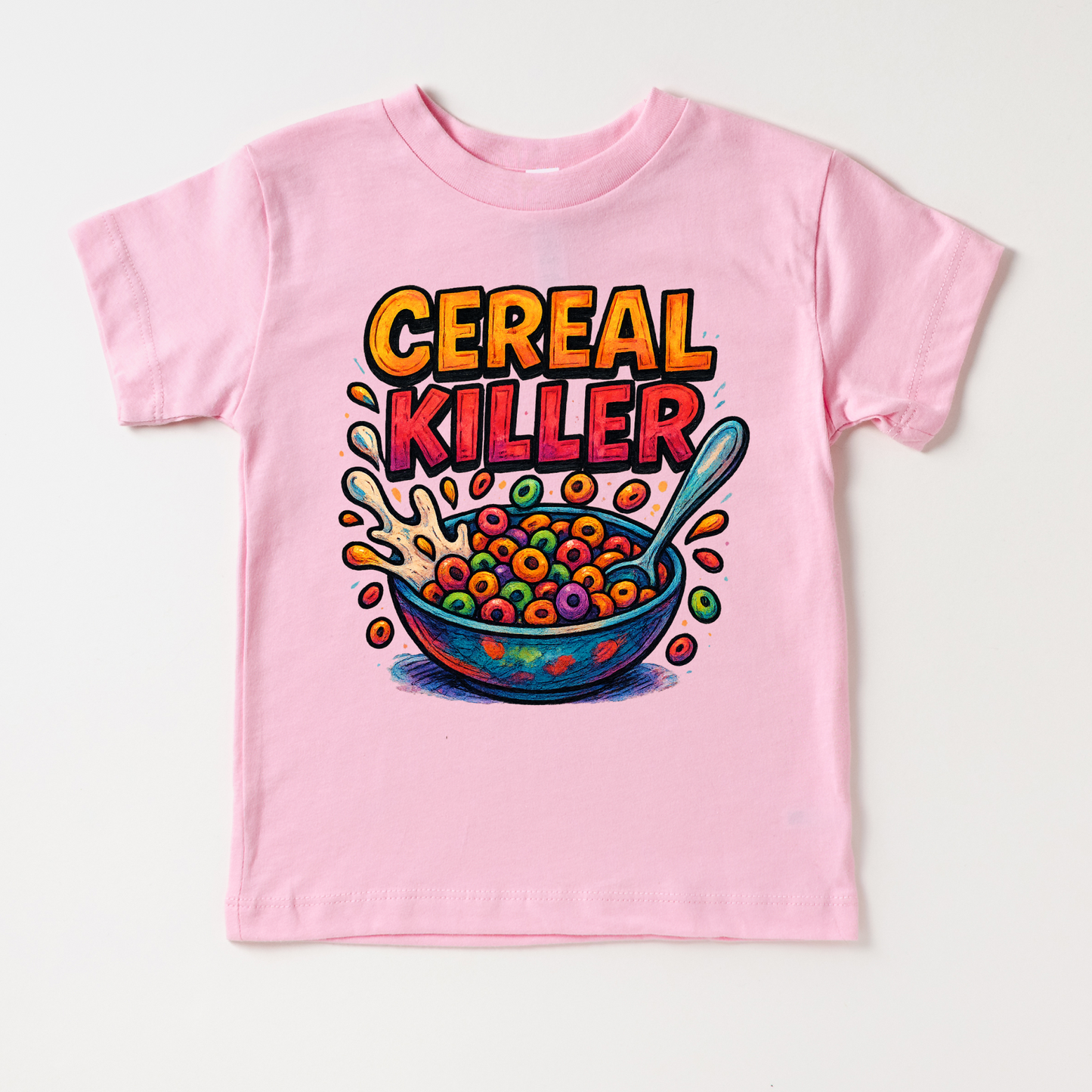 Funny Cereal Killer Shirt Casual Breakfast Tee Madi Moosh