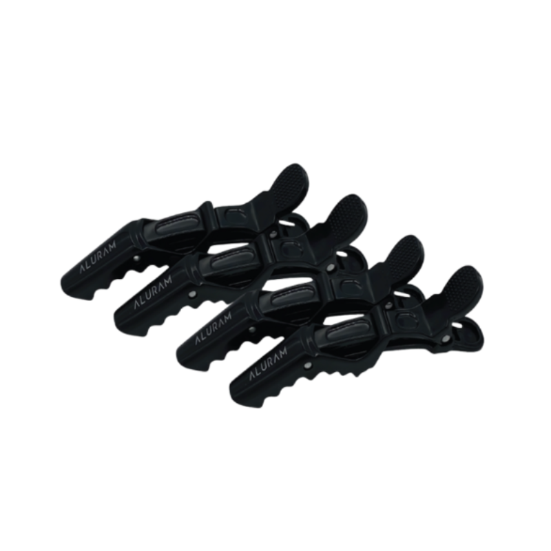 Alligator Clips Black Hair Clips Pack of 4 Aluram
