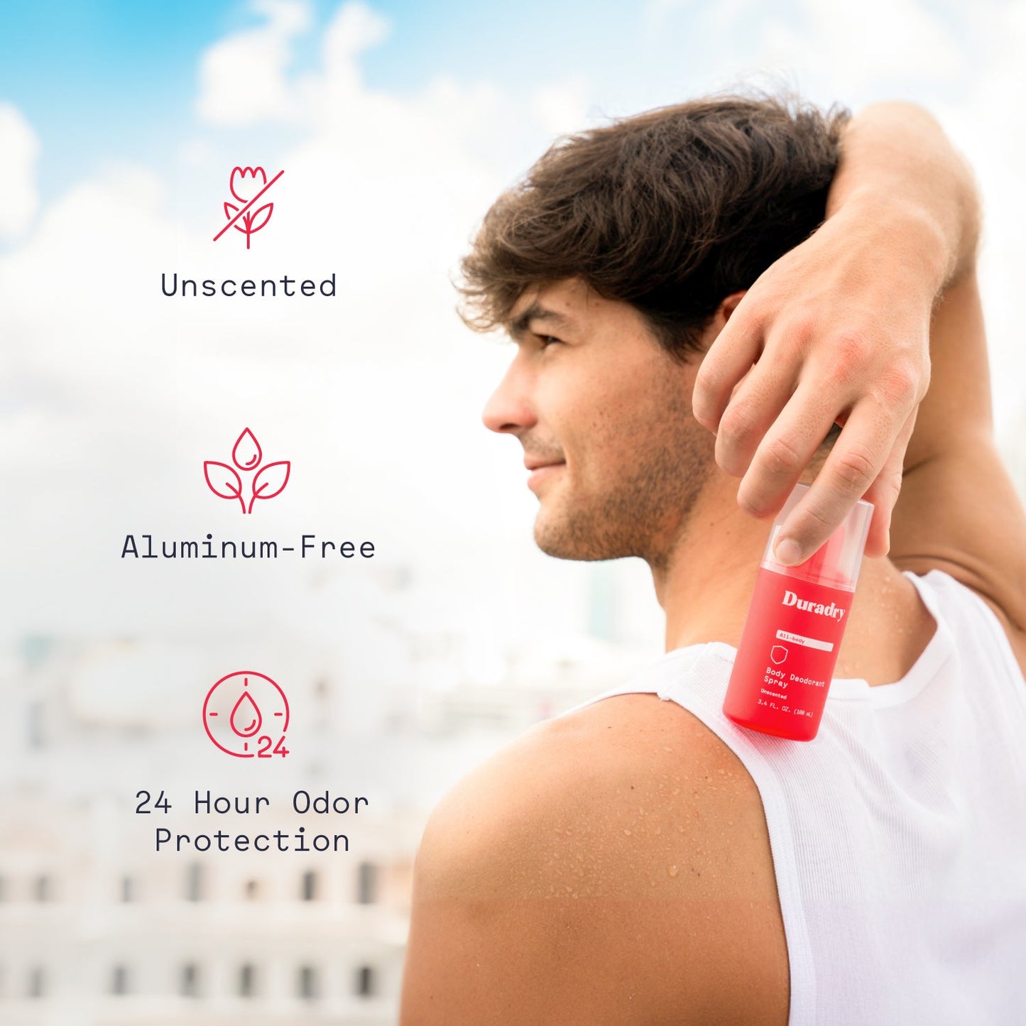 Body Deodorant Spray Unscented Deodorant Spray Duradry