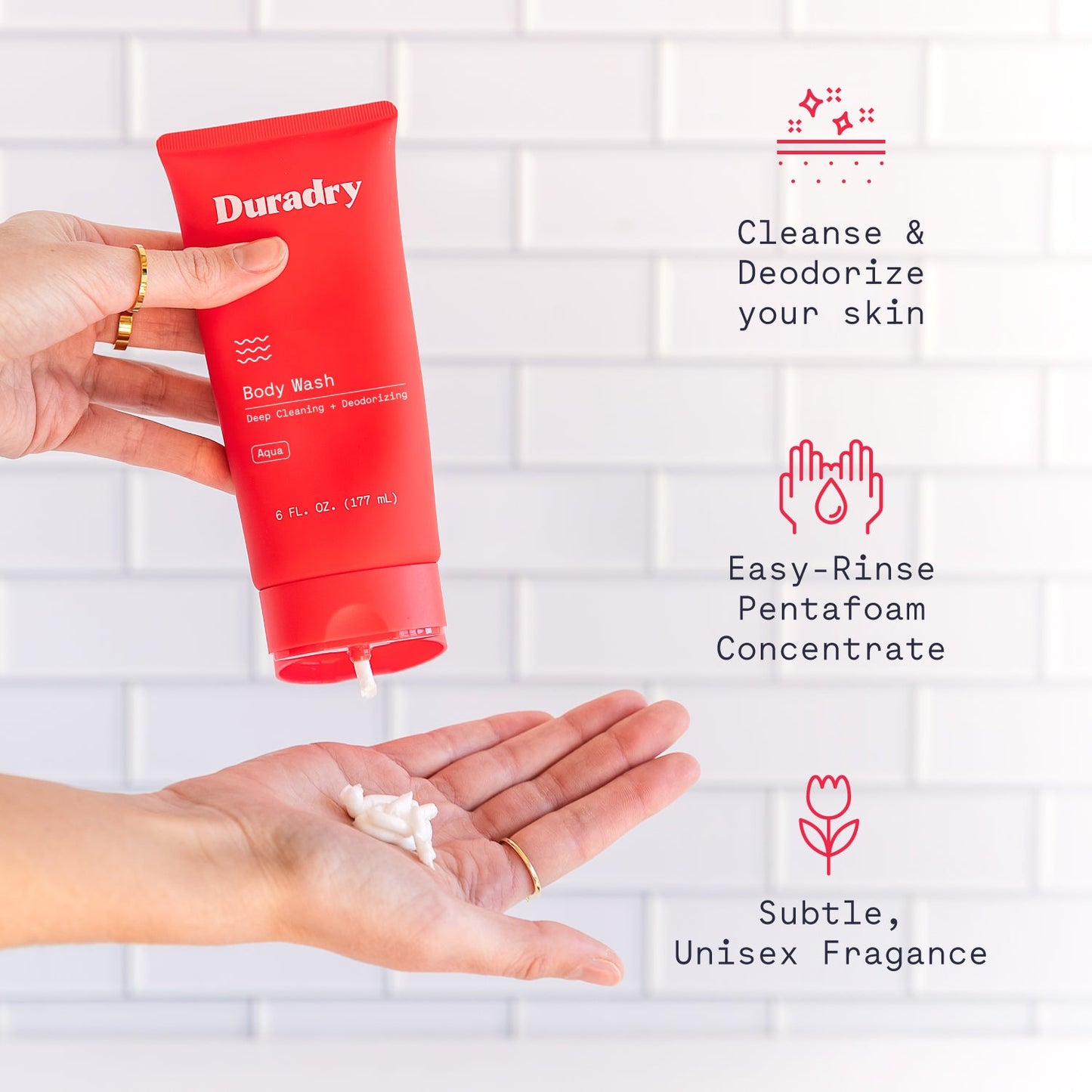 Deodorizing Pentafoam Concentrate Body Wash Duradry
