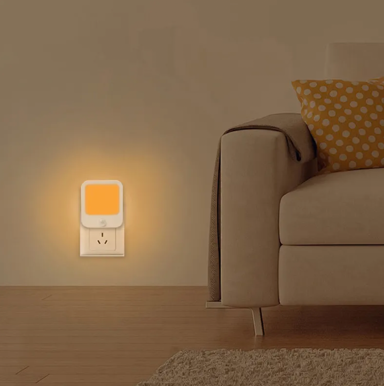 Motion Sensing Amber Nightlight Circadian Friendly