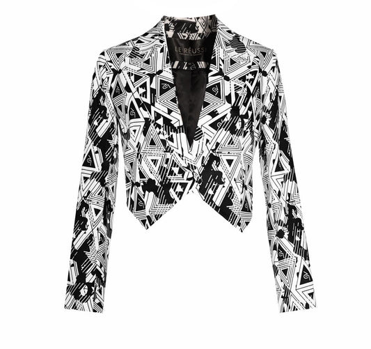 Geometric Stylish Women's Tailored Blazer Amour