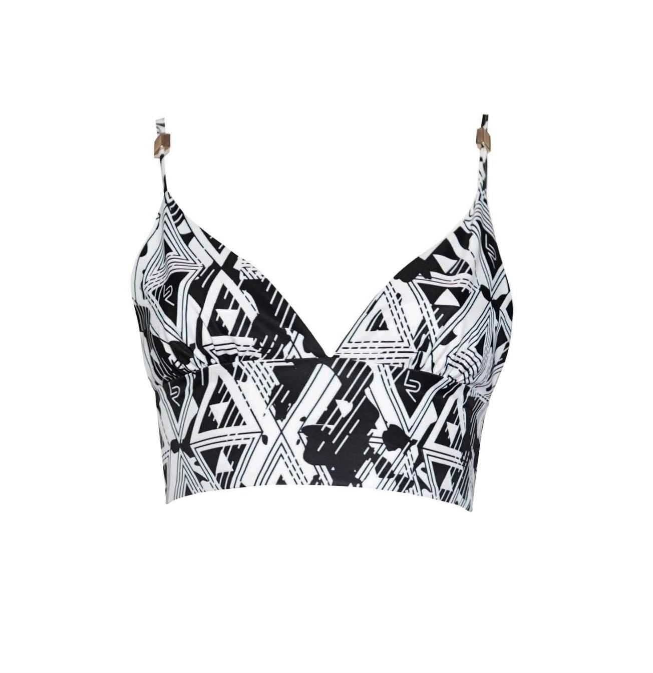 Geometric Crop Top Trendy Women’s Fashion Top Amour